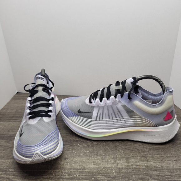 Nike Zoom Fly Sp Be True Pride White Multicolor Mens Size 9.5 AR4348-105